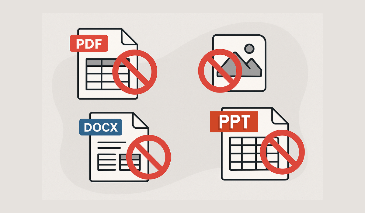 Cinco tipos de archivos que deberías evitar si quieres trabajar con datos